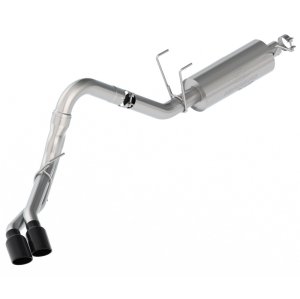 Ford F250 Super Duty Performance Exhaust - Side - Ford Racing - Sport Exhaust - Dual Side Exit - 7.3L - Black Chrome - `20-`22